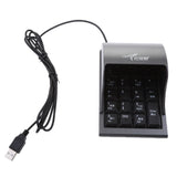 Maxbell Mini USB Numeric Keypad Number Digital Password Keyboard Pad 19Keys for PC