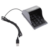 Maxbell Mini USB Numeric Keypad Number Digital Password Keyboard Pad 19Keys for PC