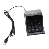 Maxbell Mini USB Numeric Keypad Number Digital Password Keyboard Pad 19Keys for PC