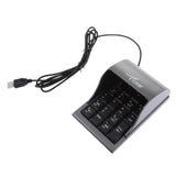 Maxbell Mini USB Numeric Keypad Number Digital Password Keyboard Pad 19Keys for PC