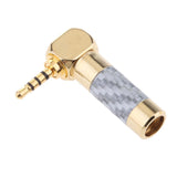 Maxbell 2.5mm L-shaped Right Angle 4 Pole Male Plug Conductor Connector silver - Aladdin Shoppers