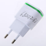 Maxbell 2.1A 1Port USB Travel Home Wall Power Adapter Charger LED Portable EU  white