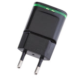 Maxbell 2.1A 2Port USB Travel Home Wall Power Adapter Charger LED Portable EU black