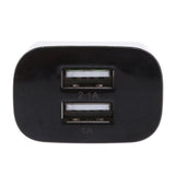 Maxbell 2.1A 2Port USB Travel Home Wall Power Adapter Charger LED Portable EU black