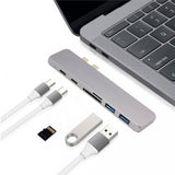 Maxbell 7 In 1 USB Type C Hub 4K HDMI & 2 USB C & SD/TF Card Reader & 2 USB 3.0