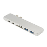 Maxbell 7 In 1 USB Type C Hub 4K HDMI & 2 USB C & SD/TF Card Reader & 2 USB 3.0
