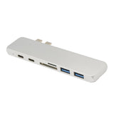 Maxbell 7 In 1 USB Type C Hub 4K HDMI & 2 USB C & SD/TF Card Reader & 2 USB 3.0