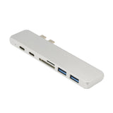 Maxbell 7 In 1 USB Type C Hub 4K HDMI & 2 USB C & SD/TF Card Reader & 2 USB 3.0