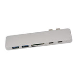 Maxbell 7 In 1 USB Type C Hub 4K HDMI & 2 USB C & SD/TF Card Reader & 2 USB 3.0