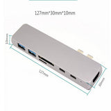 Maxbell 7 In 1 USB Type C Hub 4K HDMI & 2 USB C & SD/TF Card Reader & 2 USB 3.0