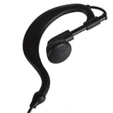 Max 10Pieces G Shape 2 Pin PTT Earpiece Earphone Mic for Two Way Radio