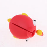 Maxbell Cute Fish Animal Anti-break USB Data Charger Cable Saver Protector red