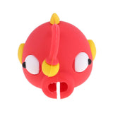 Maxbell Cute Fish Animal Anti-break USB Data Charger Cable Saver Protector red