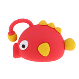 Maxbell Cute Fish Animal Anti-break USB Data Charger Cable Saver Protector red