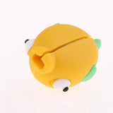 Maxbell Cute Fish Animal Anti-break USB Data Charger Cable Saver Protector yellow