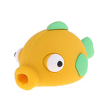 Maxbell Cute Fish Animal Anti-break USB Data Charger Cable Saver Protector yellow