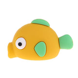 Maxbell Cute Fish Animal Anti-break USB Data Charger Cable Saver Protector yellow