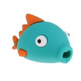 Maxbell Cute Fish Animal Anti-break USB Data Charger Cable Saver Protector blue