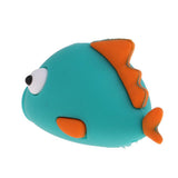 Maxbell Cute Fish Animal Anti-break USB Data Charger Cable Saver Protector blue