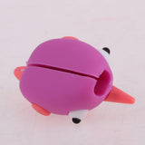 Maxbell Cute Fish Animal Anti-break USB Data Charger Cable Saver Protector purple