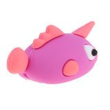 Maxbell Cute Fish Animal Anti-break USB Data Charger Cable Saver Protector purple