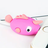 Maxbell Cute Fish Animal Anti-break USB Data Charger Cable Saver Protector purple