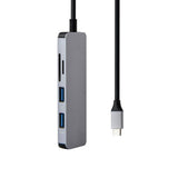Maxbell 5in1 USB Type C Hub 4K HDMI & USB 3.0 & TF/SD Card Reader Adapter