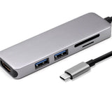 Maxbell 5in1 USB Type C Hub 4K HDMI & USB 3.0 & TF/SD Card Reader Adapter