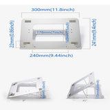 Maxbell Adjustable 8-Angle Laptop Stand Compatible with MacBook Pro/Air, 11-14" Notebook and Tablet Desktop Space-Saving Holder with Anti-Slip Silicone Pad