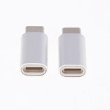 Maxbell 2Piece USB Type C Converter Adapter Charge Data Sync for iPhone Silver