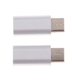Maxbell 2Piece USB Type C Converter Adapter Charge Data Sync for iPhone Silver