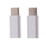 Maxbell 2Piece USB Type C Converter Adapter Charge Data Sync for iPhone Silver