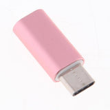 Maxbell 2Piece USB Type C Converter Adapter Charge Data Sync for iPhone Pink