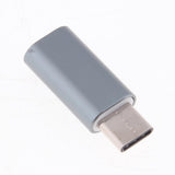 Maxbell 2Piece USB Type C Converter Adapter Charge Data Sync for iPhone Dark Gray