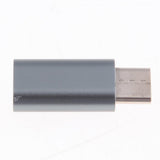 Maxbell 2Piece USB Type C Converter Adapter Charge Data Sync for iPhone Dark Gray