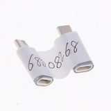 Maxbell 2Piece USB Type C Converter Adapter Charge Data Sync for iPhone Dark Gray