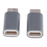 Maxbell 2Piece USB Type C Converter Adapter Charge Data Sync for iPhone Dark Gray
