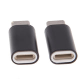 Maxbell 2Piece USB Type C Converter Adapter Charge Data Sync for iPhone Black