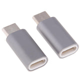 Maxbell 2Piece USB Type C Converter Adapter Charge Data Sync for iPhone Gary