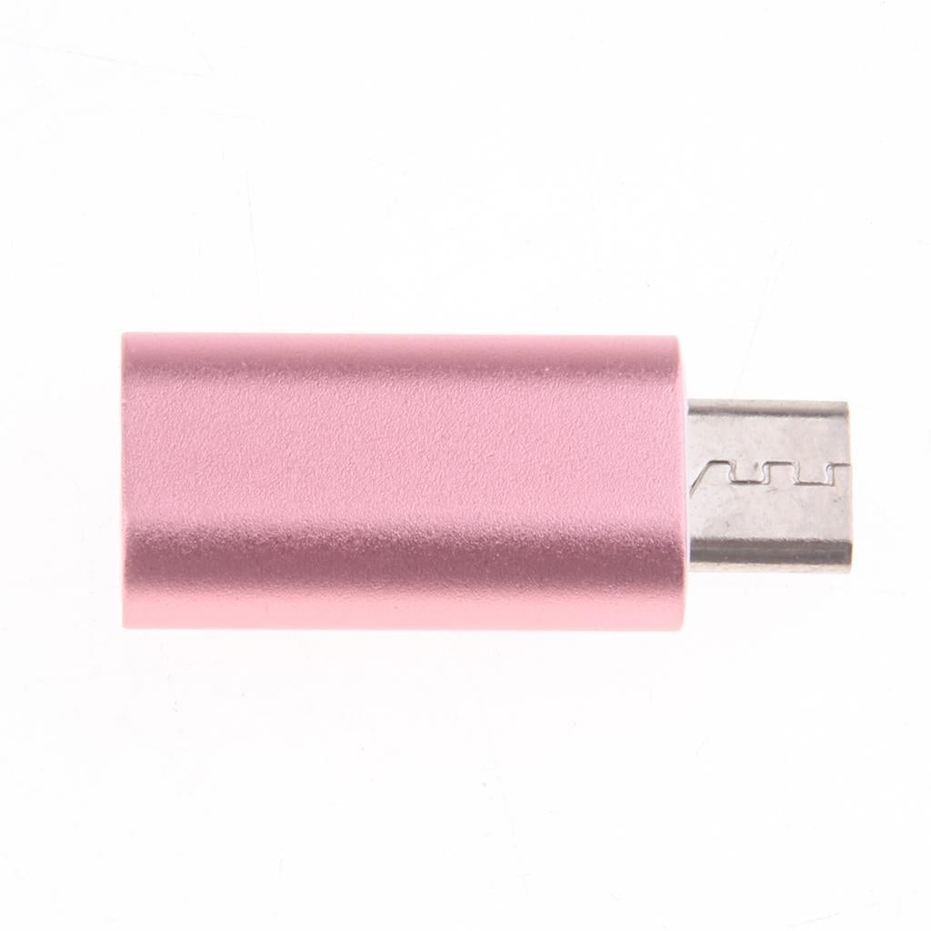 Maxbell 3Piece Micro USB Converter Adapter Charge Data Sync for iPhone Rose Gold