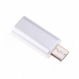 Maxbell 3Piece Micro USB Converter Adapter Charge Data Sync for iPhone Silver