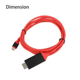 Maxbell Type C To HDMI HDTV TV Cable Adapter for Samsung Macbook 2Meter