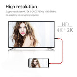 Maxbell Type C To HDMI HDTV TV Cable Adapter for Samsung Macbook 2Meter