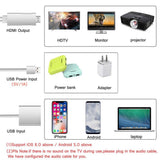 Maxbell HDMI Mirroring Smart Cable HDTV AV Phone to TV Adapter for iPhone / Android