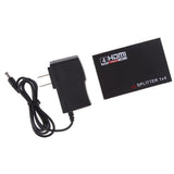 Maxbell HDMI Splitter 1 x 4/1 In 4 Out Amplifier Switcher Box Support 4KX2K 3D (US)
