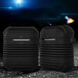 Max Silicone Protective Cover Case with Anti-Lost Strap for Apple AirPods Gray