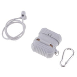 Max Silicone Protective Cover Case with Anti-Lost Strap for Apple AirPods Gray