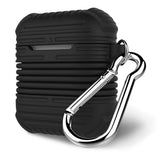 Max Silicone Protective Cover Case with Anti-Lost Strap for Apple AirPods White