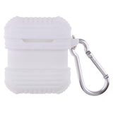 Max Silicone Protective Cover Case with Anti-Lost Strap for Apple AirPods White