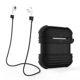 Max Silicone Protective Cover Case with Anti-Lost Strap for Apple AirPods White